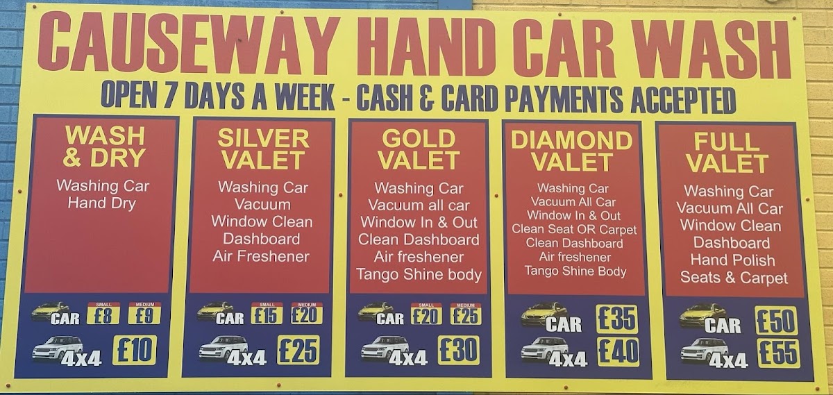 Causeway hand carwash