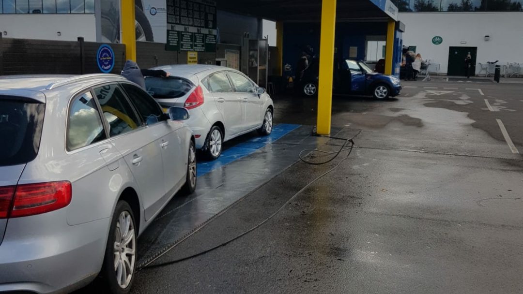 Hand car wash at Morrisons