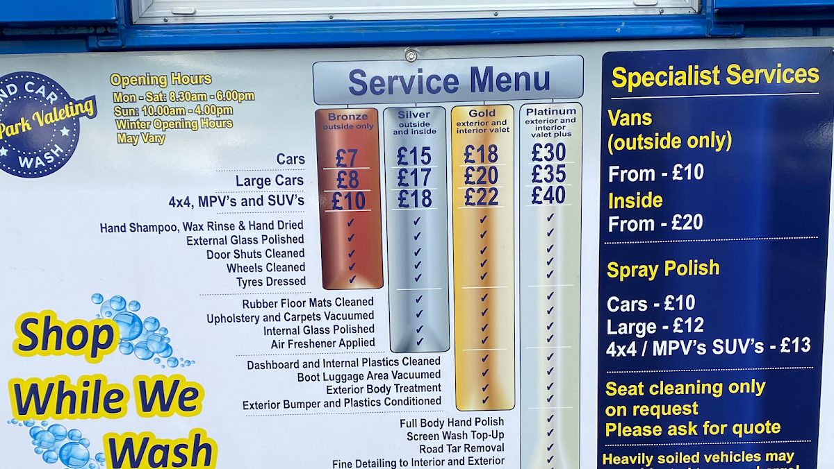 Hand Car Wash at Morrison’s Fishponds