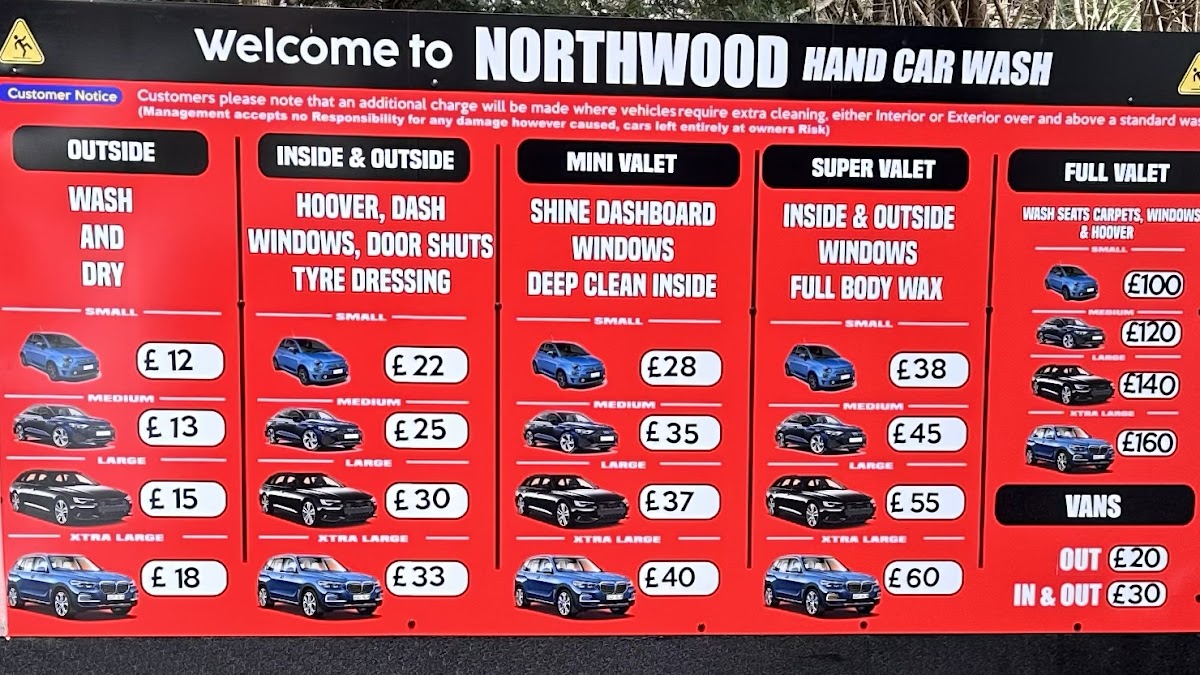Hand Car Wash Northwood